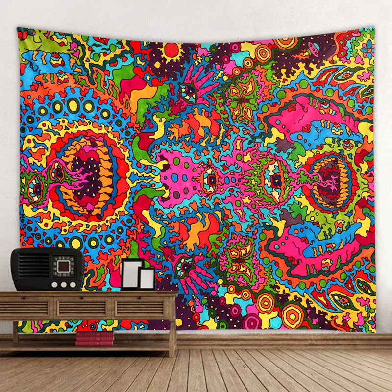 New European And American Psychedelic Mushroom Tapestry