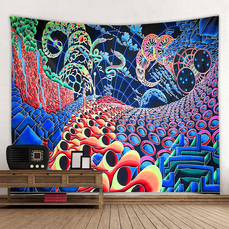 New European And American Psychedelic Mushroom Tapestry