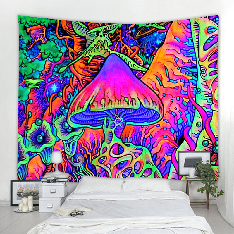 New European And American Psychedelic Mushroom Tapestry