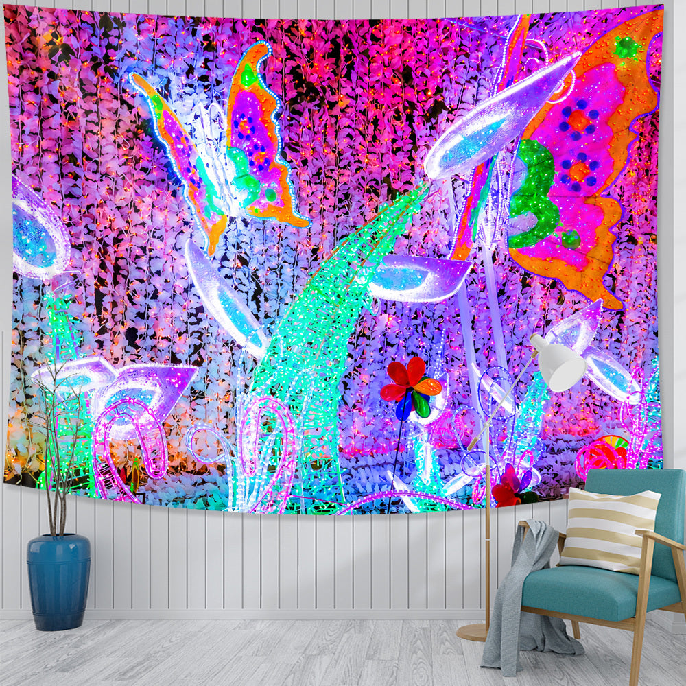 New European And American Psychedelic Mushroom Tapestry